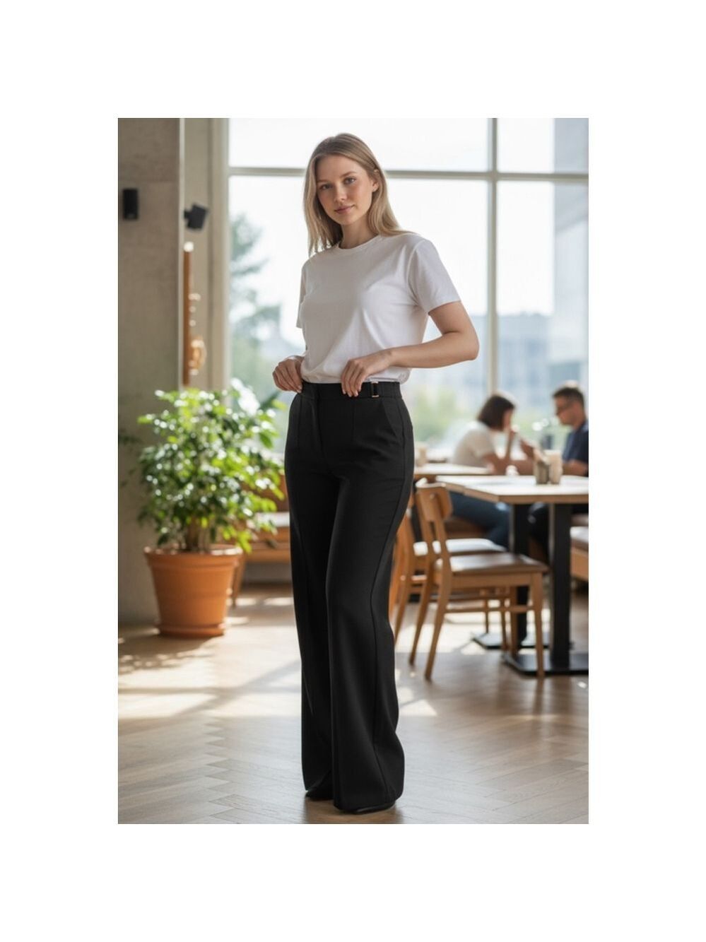 Revolve LITA by Ciara Black Flared Leg Suit Pants Size 12